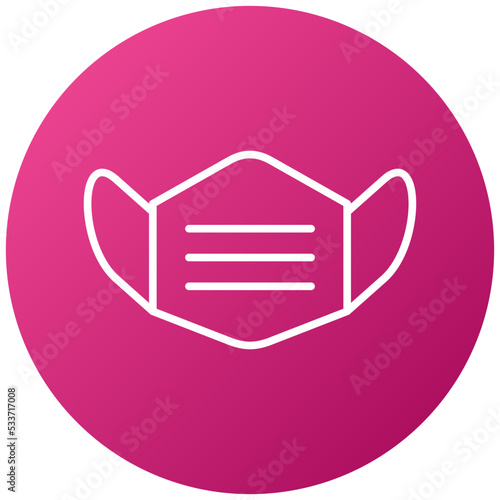 Face Mask Icon Style