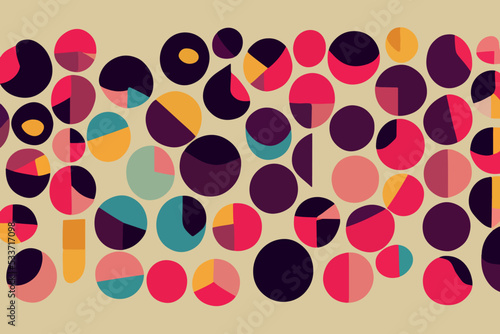 Illustration containing shades of color signifying different races and skin color, protection of human rights. Vector image of different races through lines of different types.
