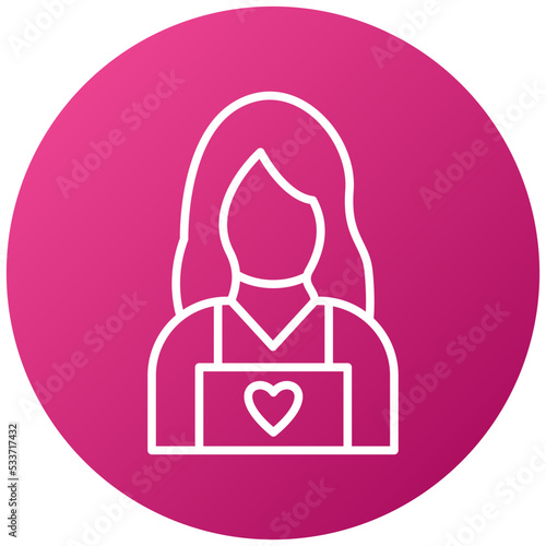 Child Caretaker Icon Style