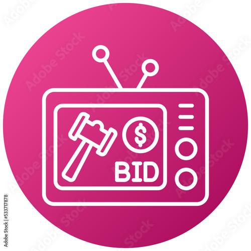 Live Bidding Icon Style