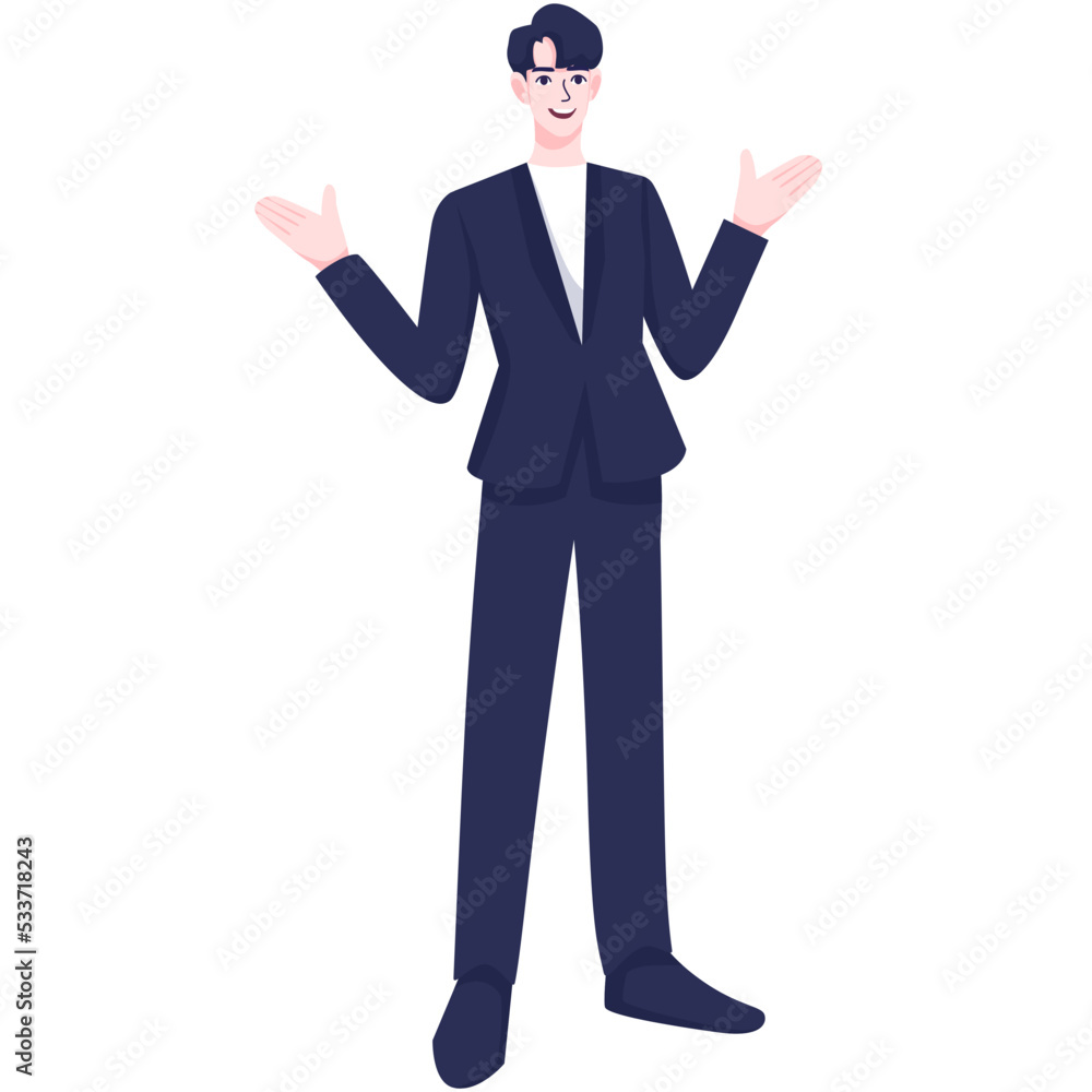 Businessman Character Illustration design