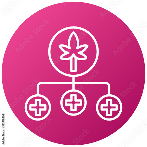 Cbd Benefits Icon Style