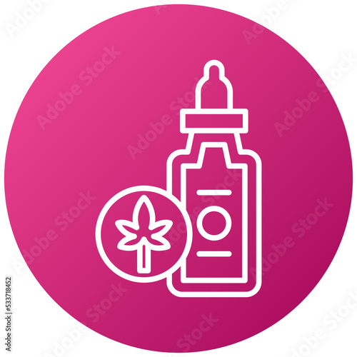 Cbd Oil Icon Style