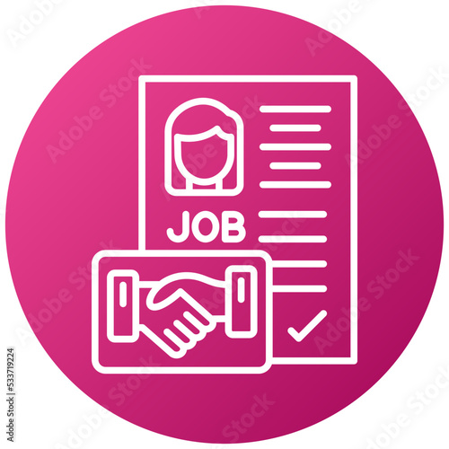 Employment Contract Icon Style