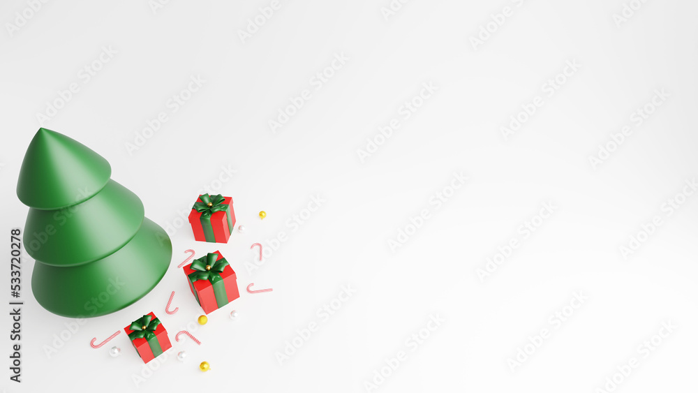 8K Merry Christmas 3D Poster