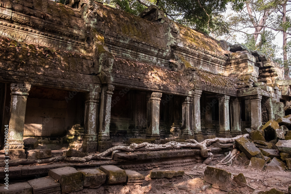 The mystery place in Ta Prohm temple, one of Angkor's best visited monuments in Siem Reap, Cambodia. The mystery place in Ta Prohm temple, one of Angkor's best visited monuments in Siem Reap, Cambodia.