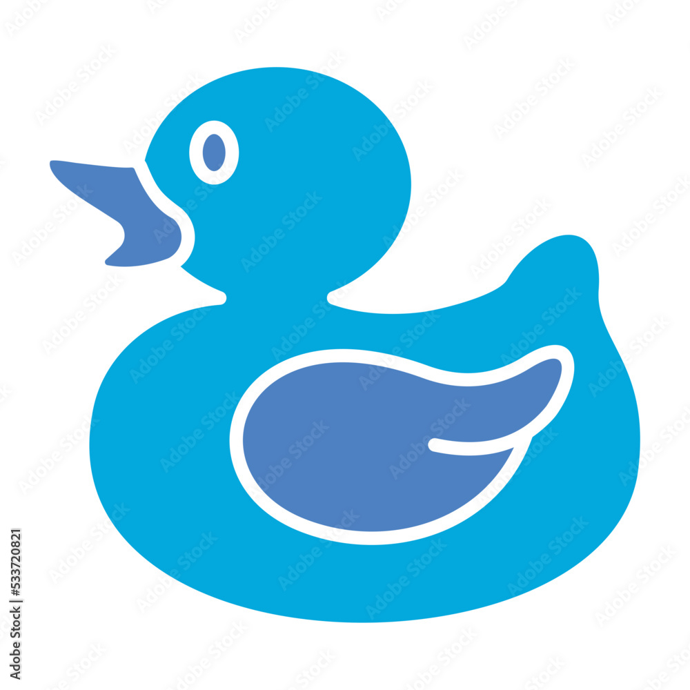 Obraz premium Duck Glyph Two Color Icon