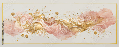 abstract blush pink liquid watercolor background