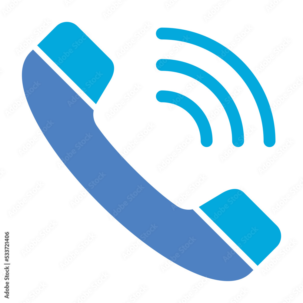 Phone Call Glyph Two Color Icon Phone Call Glyph Two Color Icon