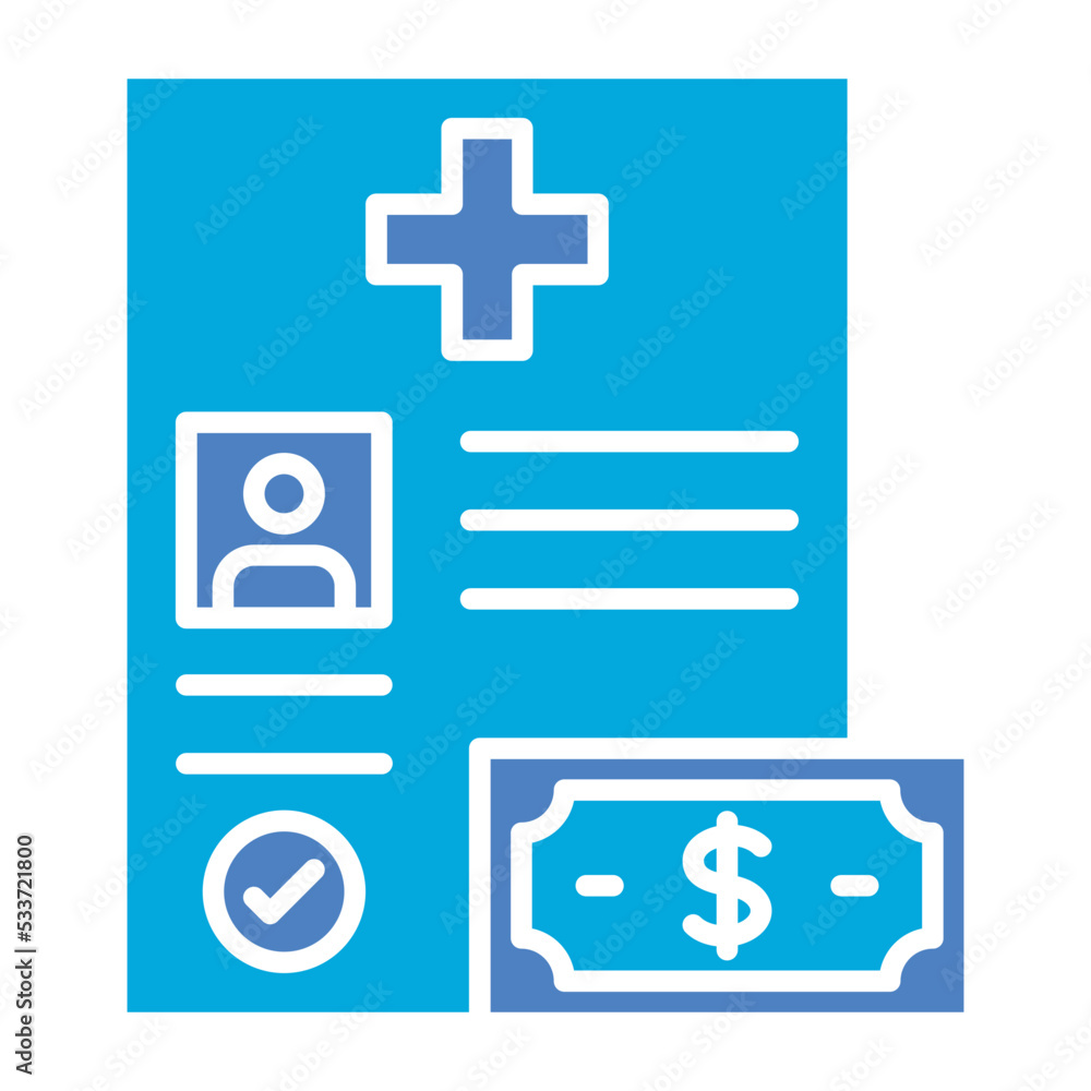 Insurance Glyph Two Color Icon Insurance Glyph Two Color Icon