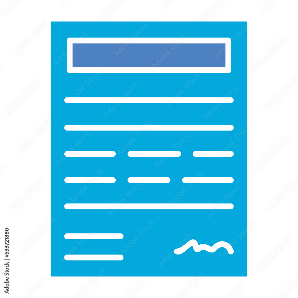 Contract Glyph Two Color Icon