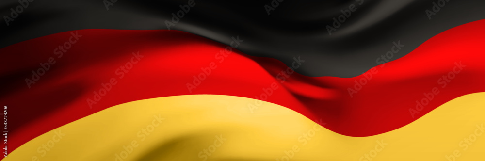 Naklejka premium National flag of Germany. Country official symbol. Banner, background