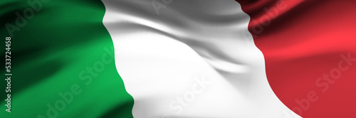 National flag of Italy. Country official symbol. Banner, background