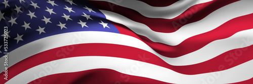 National flag of USA. Country official symbol. Banner, background