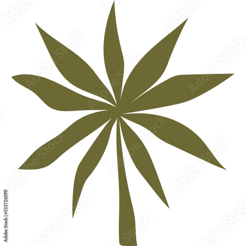 Organic Boho Leaf
