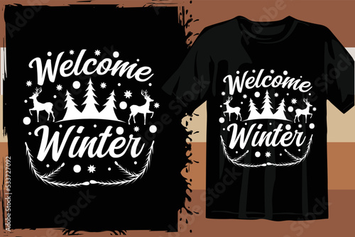 Winter Season typography design for Printing on t shirt . Winter design Vector graphics. Winter SVG Design