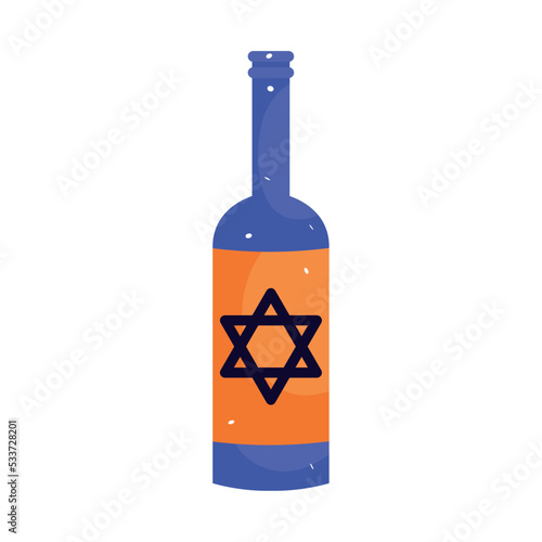 jewish wine bottle