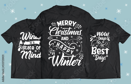 Winter Season typography design for Printing on t shirt . Winter design Vector graphics. Winter SVG Design