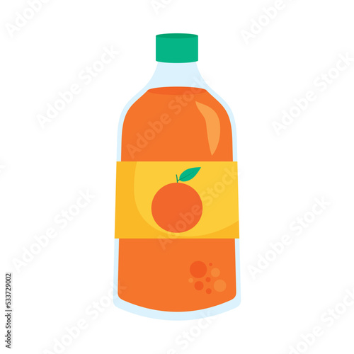 orange juice bottle
