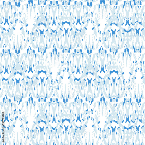 Ethnic Vector Pattern. Bohemian Peacock Print. Fashion Retro Art. Abstract Modern Batik. Geometric Ikat Seamless Design. Vintage Ornament. Rhombus Watercolor Background. 