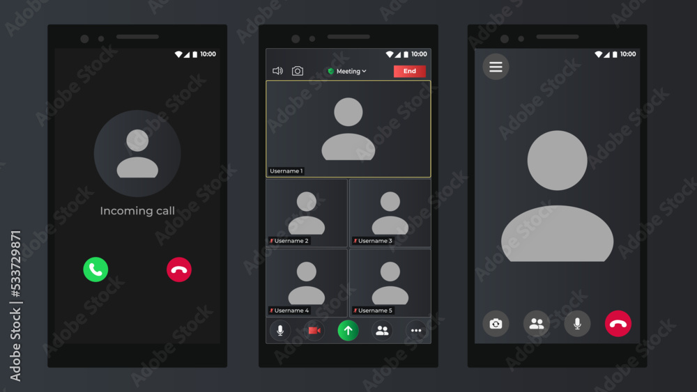 Video conference calls window overlay. Video calls window overlay. Videocall screen mockup for learning conference. Digital communication. Talking user frame on screen. Video conference calls window overlay. Video calls window overlay. Videocall screen mockup for learning conference. Digital communication. Talking user frame on screen.