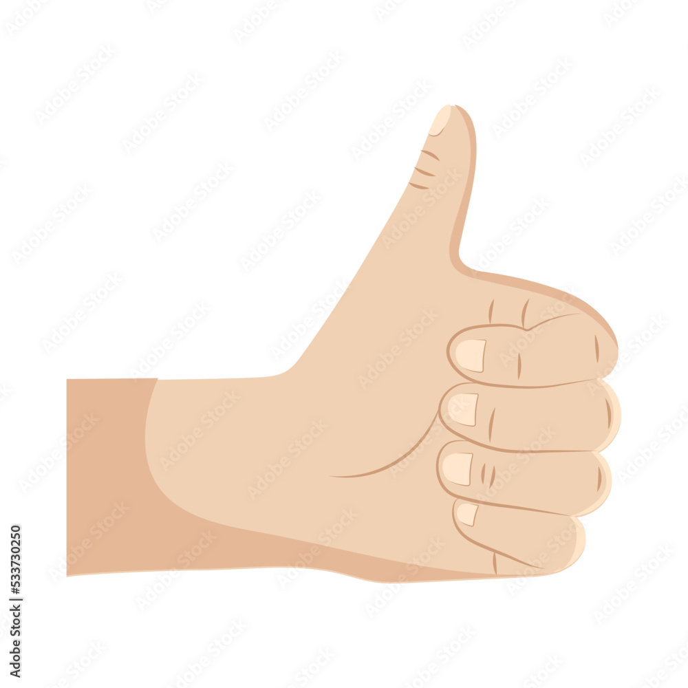 hand with thumb up hand with thumb up