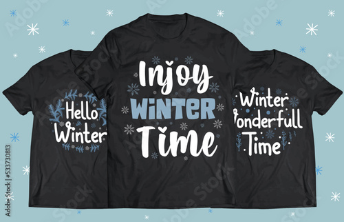Winter Season typography design for Printing on t shirt . Winter design Vector graphics. Winter SVG Design