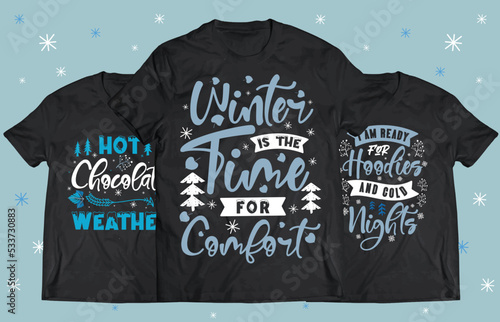 Winter Season typography design for Printing on t shirt . Winter design Vector graphics. Winter SVG Design