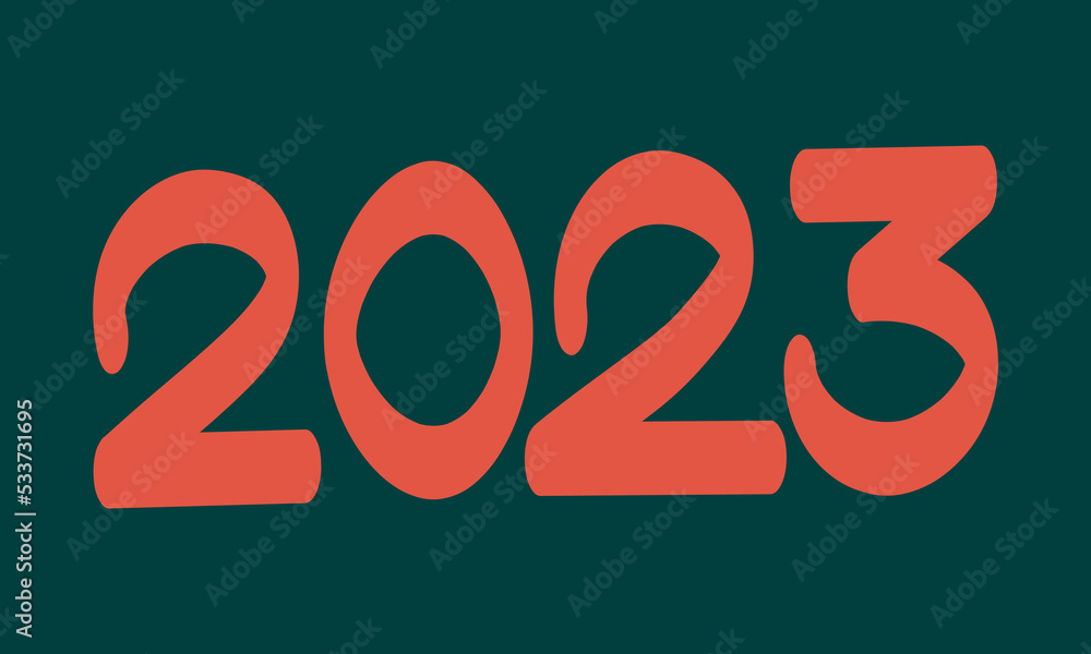 New year 2023 numbers. Christmas vector. Hand drawn xmas silhouette. Abstract cute illustration. Modern minimal stylized concept. Calligraphy doodle sign. Lettering clipart. Tag paint New year 2023 numbers. Christmas vector. Hand drawn xmas silhouette. Abstract cute illustration. Modern minimal stylized concept. Calligraphy doodle sign. Lettering clipart. Tag paint