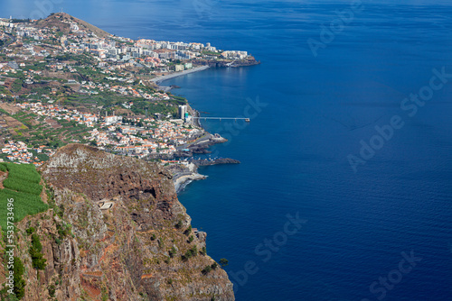 Fototapeta Naklejka Na Ścianę i Meble -  View from the Skywalk on the cliffs of the south coast of Madeira,  Portugal,  Europe
