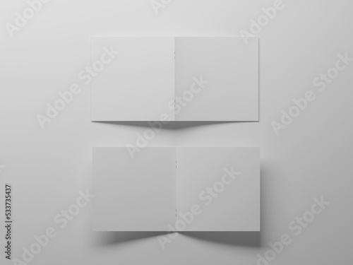 Square bi-fold mockup
