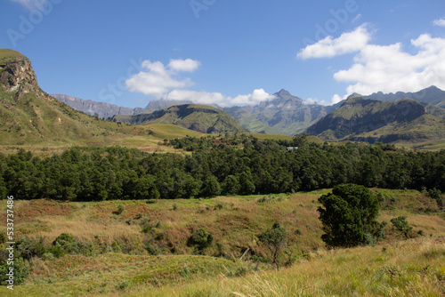 Landscape of the mountains, Drakensberg, South Africa