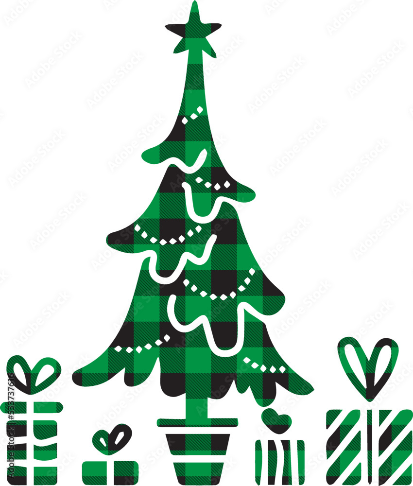 plaid-christmas-tree-winter-forest-leopard-tree-vector-set-holiday-card