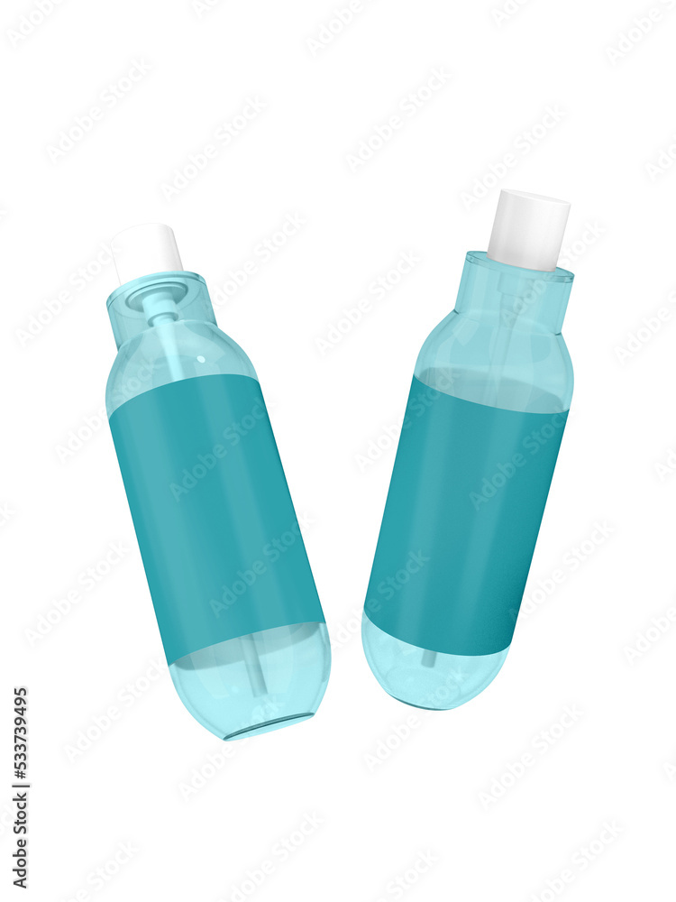 Transparent Glossy Spray Bottle Image Transparent Glossy Spray Bottle Image