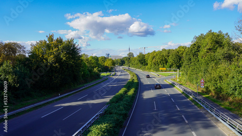 Bundesstraße 54 (Ruhrwaldstraße) in Dortmund.