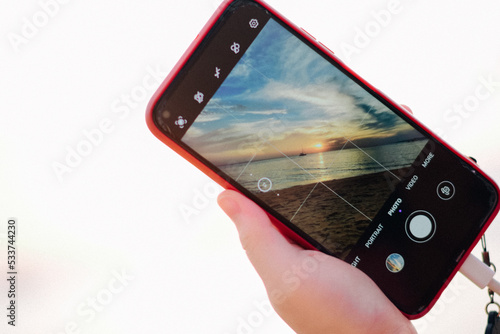 mobile phone in hand