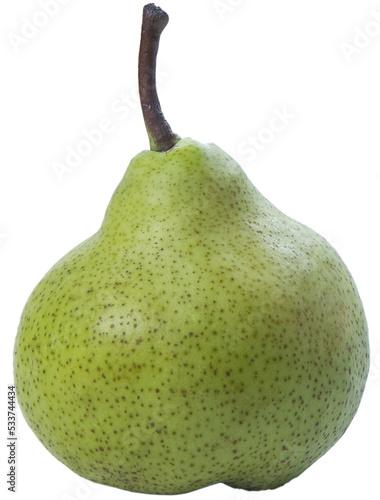pear fruit isolated with clipping path