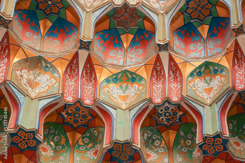 Interior of the Abdul Aziz Khan Madrasah in the Bukhara, Uzbekistan