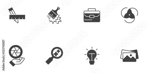 design icons set . design pack symbol vector elements for infographic web