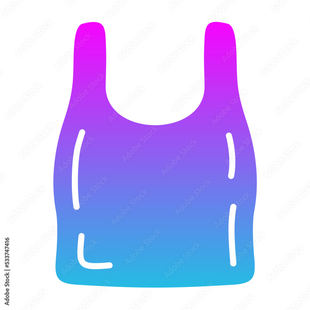 Plastic Bag Glyph Gradient Icon Plastic Bag Glyph Gradient Icon