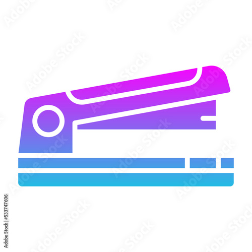 Stapler Glyph Gradient Icon