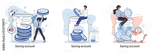 Online banking metaphor, financial consulting, saving account. Mobile payment, cash transactions. Mobile money transfer app. E-money, bank deposit. Digital wallet. Cash investment, payment processing