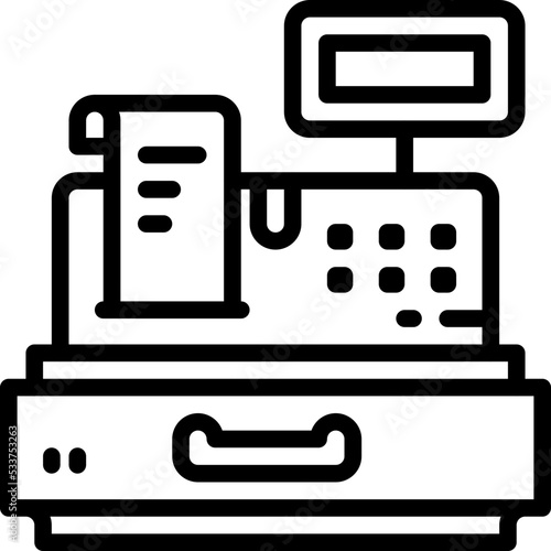 cashier machine icon