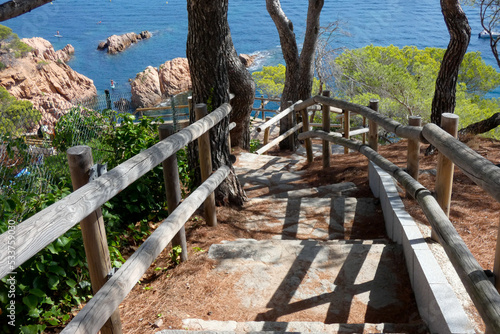 Coastal path on the Costa Brava  Catalonia  Spain