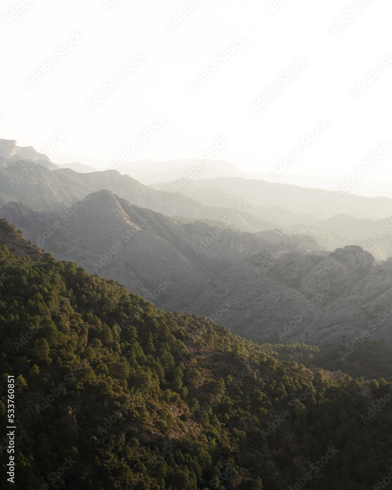 Mountains in the fog. Mountains in the fog.