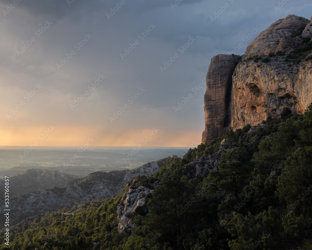 Sunset in the mountains. Sunset in the mountains.