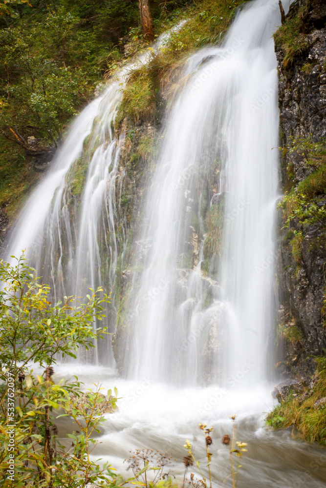 Fototapeta premium Wasserfall Langzeitbelichtung Niemand Natur