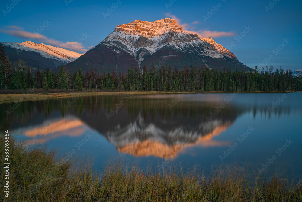 Mount Kerkeslin is a 2,956 m (9,698 ft) mountain summit located in the Athabasca River valley of Jasper National Park, in the Canadian Rockies of Alberta, Canada.