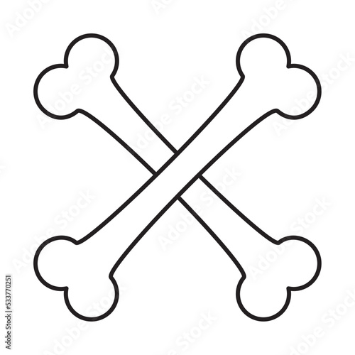 halloween crossed bones icon