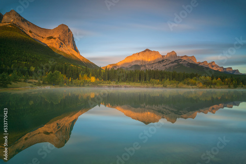  Quarry Lake is one of the most beloved recreation spots in all of Canmore, Alberta.  © B